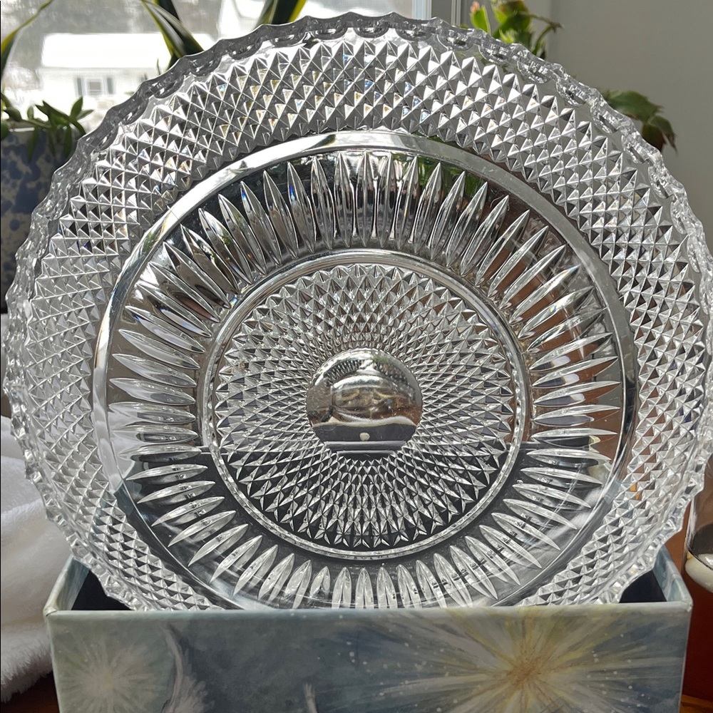 Crystal Glass gorgeous big veg bowl
